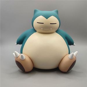 Tirelire en plastique Snorlax Pokémon, design animé pour enfants, taille 16 cm - Product Image 2