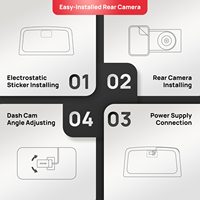 70mai — caméra de tableau de bord arrière RC09 1080P, Dashcam pour voiture A400 A800s A500s