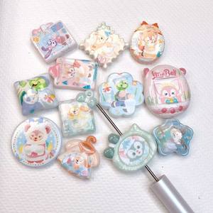 Cadena para Teléfono Móvil con Accesorios Acrílicos de Doble Cara con Diseño de las Siete Joyas, Serie Temática, para Colgar en Bolsos, DIY - Product Image 1