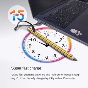 Lápiz Óptico Activo Recargable por USB para Tablets Inteligentes, de Aleación de Aluminio, con Caja, 10 Horas de Duración de Batería, Atracción Magnética - Product Image 2