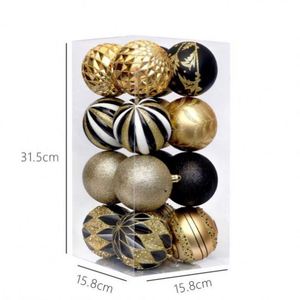 Boules de Noël et décorations d'arbre de Noël luxueuses et incassables, ensemble de boules personnalisées, fabrication en usine, 8 cm - Product Image 3