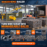 Hydraulische Metalldraht-Ballenpresse mit Hochdichte-Kompression für Stahldraht und Schrottmetall-Recyclinganlagen