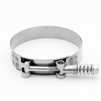 Factory Direct T-Bolt Hose Clamps Reinforcement Spring Clamp Automotive Turbo Pipe Clamp SS201/304