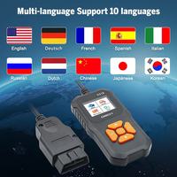 Herramienta de Diagnóstico Automotriz OBDII EOBD V318 en Oferta, Escáner OBD2 para Autos, Lector de Códigos