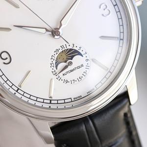 Reloj ZS de 39 mm, Mecánico de Lujo, Caja de Acero Inoxidable, Correa de Cuero, Cristal de Zafiro, Esfera con Puntero Luminoso, 10 Bar - Product Image 4