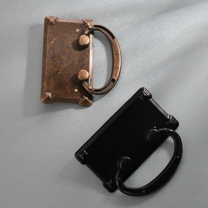 Luxuriöser Antiker Traditioneller Möbelgriff aus Zinklegierung, Galvanisiert, Quadratisch, Langer Streifen für Schränke, Schubladen, Schlafzimmer, Badezimmer - Product Image 4