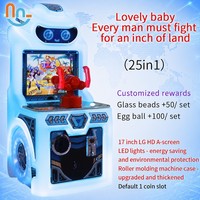 Игровой автомат Joy2fun Mini для детей, аркадный игровой автомат с монетоприемником, стрелялка для парков развлечений