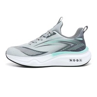 Zapatillas de running para hombre de talla grande con cordones, suela blanda, amortiguación, alta elasticidad y transpirables para exteriores, colección primavera 2025