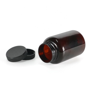 Botella de cápsula PET marrón vacía de 200ml, embalaje de suplementos, envases para pastillas, botellas para tabletas, tapón de rosca - Product Image 6