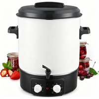 Marmite de cuisson électrique commerciale 27L, machine automatique pour la fabrication de confiture et de vin avec isolation à température constante