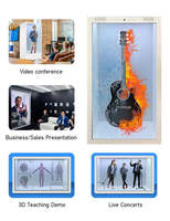 86 pouces taille humaine écran LCD transparent vitrine écran tactile Totem 3d Hologramme Cabinet pour salons d'exposition AR Salons