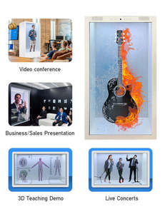 86 Inch Menselijk Formaat Transparant <span class=keywords><strong>Lcd</strong></span>-Scherm Showcase Touchscreen <span class=keywords><strong>Totem</strong></span> 3d Hologram Kast Voor Beurzen Tentoonstelling Ar Shows - Product Image 6