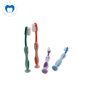 Cepillo de Dientes para Niños Jasmine Oral Care, Cerdas Suaves, Doble Color, con Ventosa, Manual, JSM058 - Product Image 4