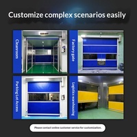 Puerta Rápida Moderna de PVC, Automática, Antipolvo, para Taller, Persiana Enrollable de Acero Inoxidable, Persiana Eléctrica para Almacén