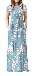 Vêtement pour femme en gros, robe maxi élégante à fleurs pour soirée, robe décontractée d'été pour femmes, robe tendance pour femmes - Product Image 2