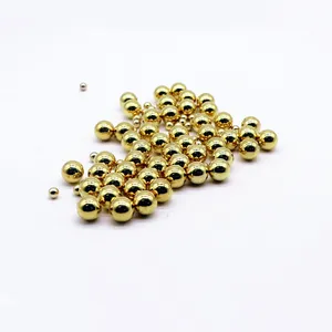 Custom 1.8mm Diameter 10u'' Gold Plated Brass Pin Contacts Ball