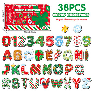 Ensemble de 38 Aimants Magnétiques <span class=keywords><strong>pour</strong></span> Réfrigérateur, Chiffres Anglais, Fruits et Animaux, <span class=keywords><strong>pour</strong></span> l'Éducation Précoce des Enfants de Maternelle - Product Image 5