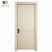 Porte intérieure moderne en WPC creux, finition sous vide, anti-termites, anti-pourriture, résistante aux intempéries, pour chambre à coucher