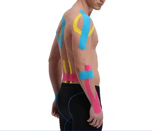 Nastro sportivo colorato Multi-dimensioni nastro coesivo impermeabile kinesiologia medica