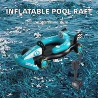 MOQ applicable - Bateau gonflable en PVC pour piscine, radeau flottant, bateau de collision, jouet aquatique à propulsion électrique pour le ski nautique