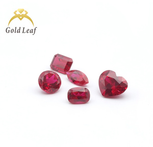 Goldleaf Certificado Piedras preciosas cultivadas sueltas Corte de corazón Rubies Pigeon <span class=keywords><strong>Blood</strong></span> Gems Diamante Suelto - Product Image 5