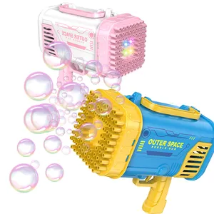 L'été jouant salut je suis libre jusqu'à ce que l'eau souffle jouet pistolet bulles Machine coloré noël magique couleur bulle jouets