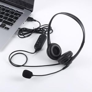 Casque d'ordinateur filaire USB avec microphone pour centre d'appels - Product Image 3