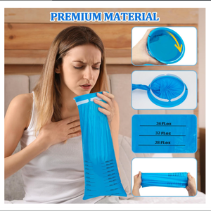 Lot de 25 sacs à vomi jetables, 1000ml de sacs portables anti-fuites pour les nausées, le mal des transports dans les voitures, les voyages, les avions, les taxis, - Product Image 4