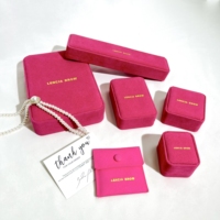 FORTE Boîte à Bijoux en Velours Personnalisée avec Logo Cajas Para Joyas Vintage pour Bagues Emballage Bijoux Coffret Cadeau en Velours pour Bijoux