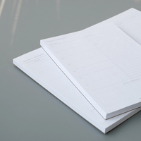 Venta al por mayor logotipo personalizado impreso escuela Oficina planificador semanal A4 Bloc de notas para hacer papel de lista de la compra