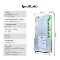 Carte PCB de balancement BMS LiFePO4 Yanyang de haute qualité 19S 100A avec aluminium pour utilisation automobile et camping-car 60V