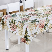 RNPT étanche à l'huile résistant aux taches nappe en plastique pvc pour la fête de vacances aquarelle imprimé PW94-TR313-1-2