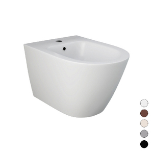 Bidet mural 58 cm finition noir mat avec fixation dissimulée design moderne - Product Image 1