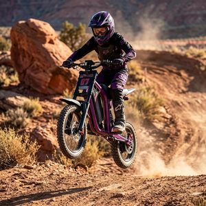 Motocicleta eléctrica todoterreno de alta potencia Elite Long Range con sistema de transmisión central para aventuras en la montaña. - Product Image 5