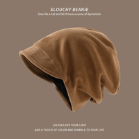 Bonnet tricoté noir à impression numérique, style décontracté et ample, pour femme, toutes saisons, ajustable, idéal pour les voyages, les activités de plein air et le quotidien