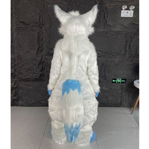 Costume de Mascotte Personnalisé <span class=keywords><strong>Renard</strong></span> Blanc Glacé Fursuit Anime Kemono pour Adultes Fête & Spectacle Scénique Nouveauté 2026 - Product Image 2