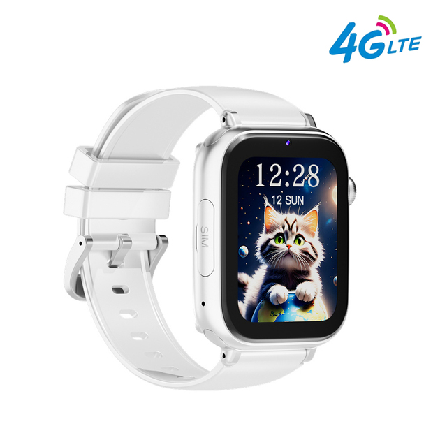 4G Kids GPS Tracker, Smartwatch with Video Calling, Class Mode, SOS , Pedometer, SIM Card Phone Watch Gift for 4-12 Girls Boys