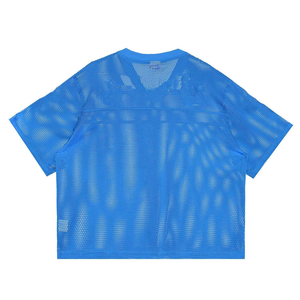 Blanc Rétro Boxy Polyester Rétro Américain Football Hommes Jersey Uniformes Conception Personnalisée - Product Image 4