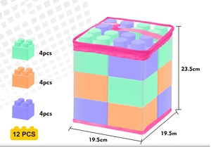 Bloques de Construcción de Plástico Gigantes, Juguetes de Ensamblaje para Niños Preescolares, Ladrillos Grandes para Construir Castillos y Decorar Piscinas de Pelotas - Product Image 2