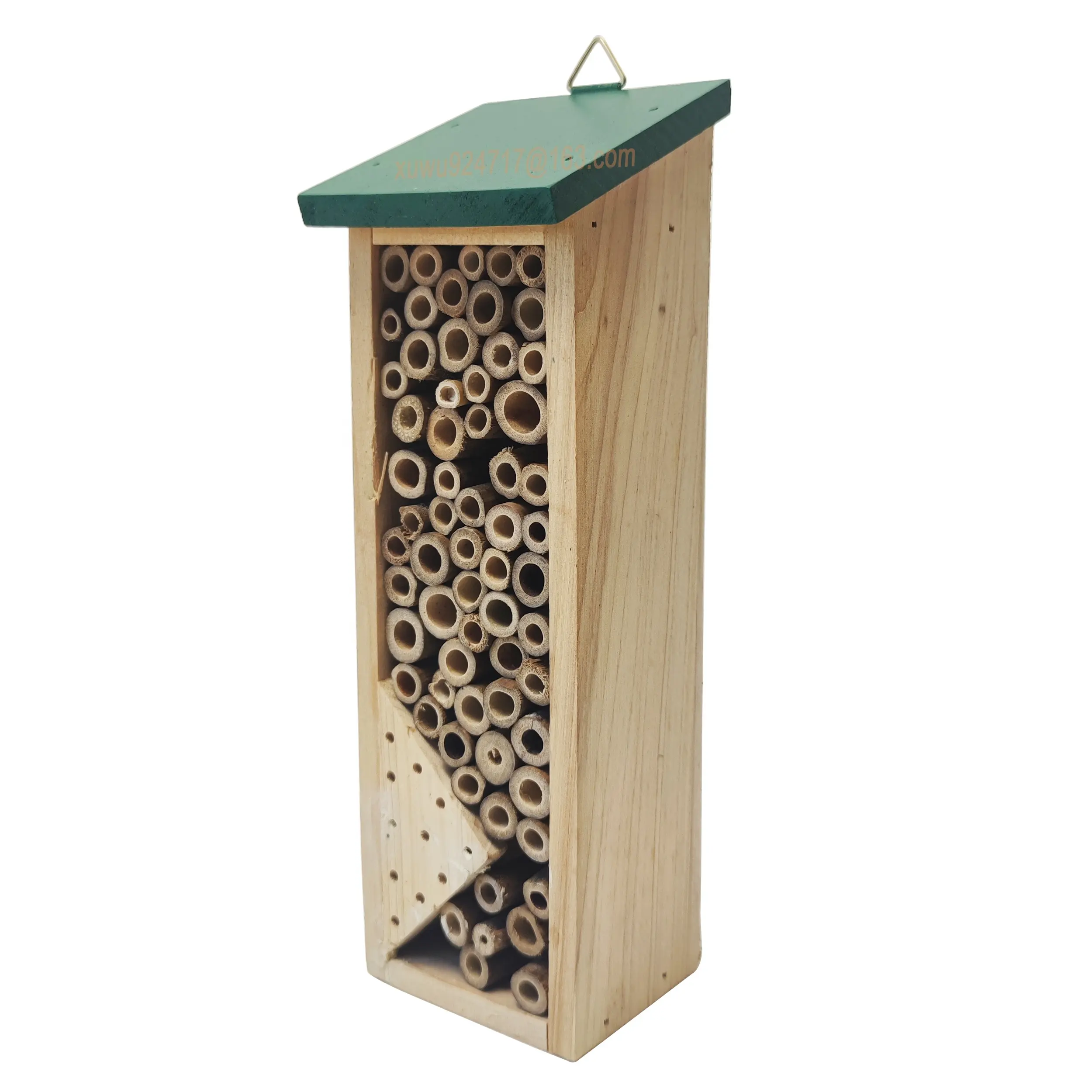 Solid Wood Garden Box Insect Pets Feeder Carrier Nice Insect House Hotel Cages Outside Butterfly Bird Bee Insect Box Nest