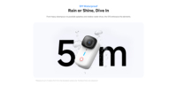Caméra d'action TELESIN S10 4K ultra HD 64G avec carte mémoire intégrée, contrôle sans fil, 45g légère, flexible, étanche 5M