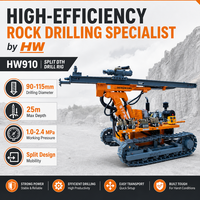Foreuse hydraulique DTH haute efficacité Hengwang HW910 pour le forage minier, le dynamitage de roche et la construction minière