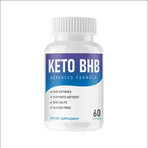 含BHB盐的Keto BHB胶囊，无麸质减肥和控制，排毒，新陈代谢，消化良好的美味