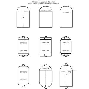कस्टम इको पुरुषों सूट परिधान धूल बैग गाउन के साथ महिला शादी के पोशाक भंडारण बैग - Product Image 5