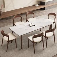 Chaise de salle à manger moderne en bois massif avec siège rembourré, chaise de salle à manger nordique en noyer, chaise de restaurant contemporaine en bois pour cuisine