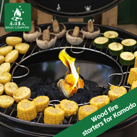 Allume-feu personnalisés avec logo, 20 bâtonnets en bois naturel, allumage rapide (8-10 min), étanches, résistants au vent, pour barbecue d'urgence