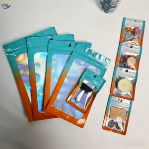 ถุงซิปล็อคแบบแบน สีสันสดใส รีไซเคิลได้ ด้านหลังทึบแสง สำหรับบรรจุภัณฑ์ อาหาร เครื่องประดับ โทรศัพท์มือถือ ผลิตจากวัสดุ OPP <span class=keywords><strong>PE</strong></span> BOPP เคลือบลามิเนต - Product Image 2