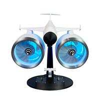 Nouveau moteur de ventilateur à jet à double turbine innovant avec conception unique, dispositif de pulvérisation intégré, produit d'humidification de l'air en résine