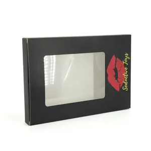 2023 finestra in pvc piatta personalizzata a forma speciale confezione di scatole per maschere per labbra in cartone confezione regalo