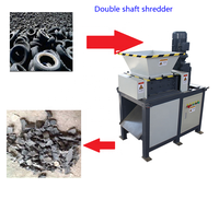 Broyeur compact mini à double arbre pour la déchiquetage des seaux de peinture usagés, des rebuts d'aluminium, des copeaux d'acier, et les petits objets ménagers